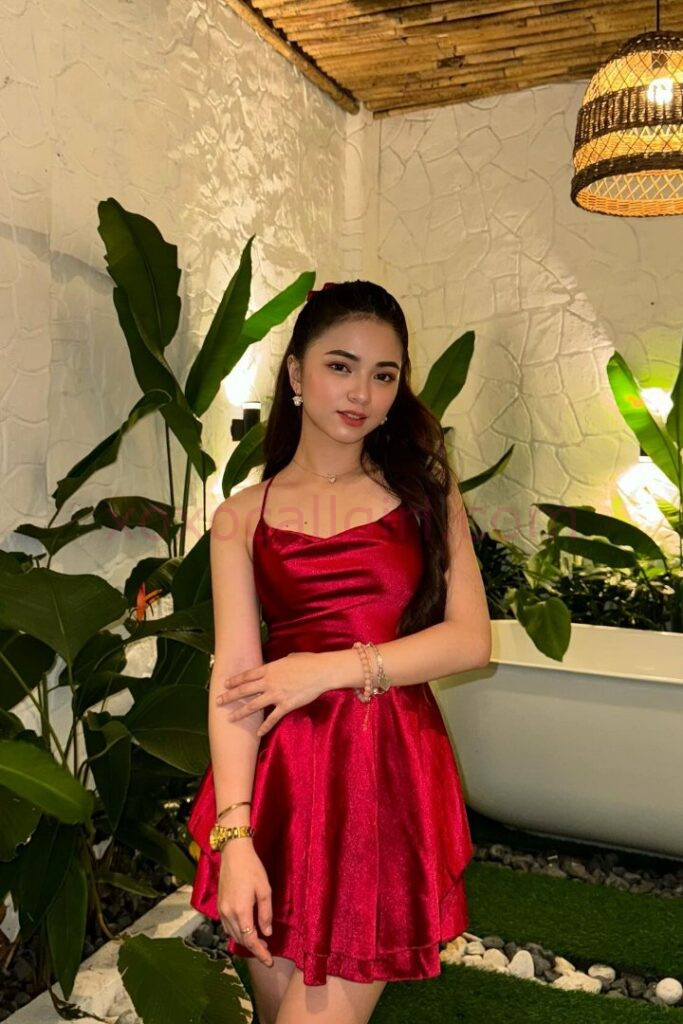 KL Escort Girl Malay Escort in Kuala Lumpur wearing a red dress. Malaysia Sex Service